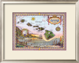 Map of Old Hawaii Posters by Steve Strickland