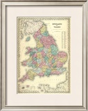 England and Wales, c.1856 Framed Giclee Print by G. W. Colton
