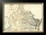 State of Virginia, c.1795 Framed Giclee Print by Mathew Carey