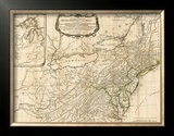 General Map of the Middle British Colonies, in America, c.1776 Framed Giclee Print by Robert Sayer