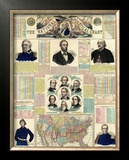 The National Political Chart, Civil War, c.1861 Framed Giclee Print by H. H. Lloyd