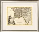 Portugal, Algarve Meridionale, c.1780 Framed Giclee Print by Giovanni Antonio Bartolomeo Rizzi Zannoni