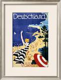 Deutschland, An der Ostsee Framed Giclee Print by Leonhard F. W. Fries