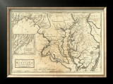 State of Maryland, c.1795 Framed Giclee Print by Mathew Carey