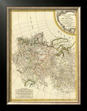 Russia Occidentale, c.1785 Framed Giclee Print by Rigobert Bonne