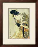 Woman Dressing Another's Hair Posters by Utamaro Kitagawa 
