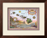 Map of Old Hawaii Prints by Steve Strickland