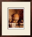 Confit Jar with Pears and Grapes Print by Loran Speck