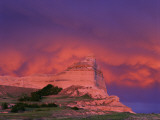 Stormy Light on Scottsbluff National Monument, Nebraska, USA Photographic Print by Chuck Haney