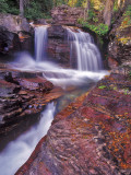Red Rock Along Virginia Creek in Glacier National Park, Montana, USA Photographic Print by Chuck Haney