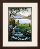 Lago di Como Framed Giclee Print by Elio Ximenes