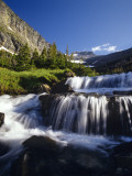 Lunch Creek and Pollock Mountain in Glacier National Park, Montana, USA Photographic Print by Chuck Haney