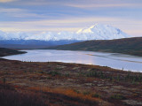 View of Wonder Lake with Mt. Mckinley, Denali National Park, Alaska, USA Photographic Print by Hugh Rose