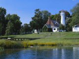 Port Sanilac Lighthouse on Lake Huron, Michigan, USA Photographic Print by Alison Jones