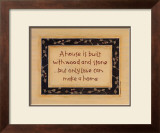 A House is Built Print by Karen Tribett