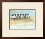 Beach Cabins I Art by Jean Jauneau