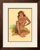 Hawaiian Pin-Up Girl, 1949 Prints by Al Moore