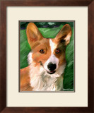 Corgie on the Lawn Art by Robert Mcclintock