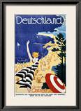 Deutschland, An der Ostsee Framed Giclee Print by Leonhard F. W. Fries