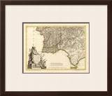 Portugal, Algarve Meridionale, c.1780 Framed Giclee Print by Giovanni Antonio Bartolomeo Rizzi Zannoni
