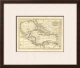 Chart of the West Indies, c.1811 Framed Giclee Print by Mathew Carey