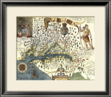 John Smiths Virginia Map Print by John Smith