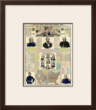 The National Political Chart, Civil War, c.1861 Framed Giclee Print by H. H. Lloyd