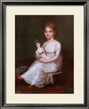 Girl Holding a Doll Prints by James Peale