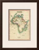 Africa, c.1820 Framed Giclee Print by John Melish