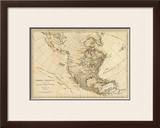 North America, As Divided amongst the European Powers, c.1776 Framed Giclee Print by Robert Sayer