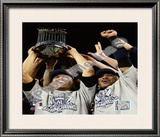 Mariano Rivera & Robinson Cano Game Six of the 2009 MLB World Series Celebration Framed Photographic Print