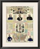 The National Political Chart, Civil War, c.1861 Framed Giclee Print by H. H. Lloyd