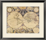 New World Map, c.1676 Posters by Pieter Goos