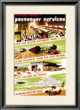 Facts and Figures, No 1, Passenger Services Framed Giclee Print by Longman 