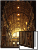 Inside St. Peter's Basilica, Vatican City, Italy Poster by Abdul Kadir Audah