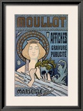 Moullot Framed Giclee Print by E. Roux