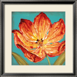 Flame Tulip II Print by Karen Leibrick