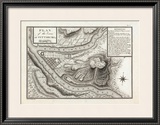 Plan of the Town of Pittsburg, Pennsylvania, c.1796 Framed Giclee Print by George Henri Victor Collot
