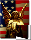 Angel with America Flag as the Background Prints by Abdul Kadir Audah