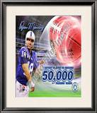 Peyton Manning 50,000 Yards Framed Photographic Print
