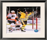 Marco Sturm Game Winning Goal Vertical 2010 NHL Winter Classic Framed Photographic Print