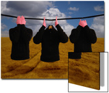 See No Evil, Speak No Evil, Hear No Evil in a Surrealist Theme Print by A.K.A 