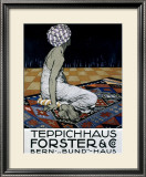Teppichhaus Forster & Co Framed Giclee Print by Burkhard Mangold
