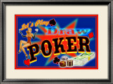 Draw Poker Framed Giclee Print