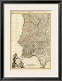 Composite: Portugal, Algarve, c.1780 Framed Giclee Print by Giovanni Antonio Bartolomeo Rizzi Zannoni