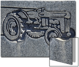 North America, Nevada, White Pine County, Lund, Lund Cemetery, Headstone Detail Print by D.E.R. 