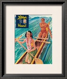 Libby's Outrigger Girl Framed Giclee Print by Laffety 