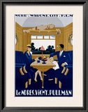 Nord-Wagons Lits-PLM Framed Giclee Print by Jean-raoul Naurac