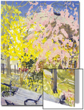 Watercolor Painting of a Park Scene Posters by S.S. 