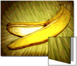 Banana with Zippered Skin Posters by E.A. 